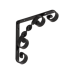 DOMAX konzole dekorativní černý 100x100mm WO100C 5262 DMX