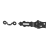 DOMAX ozdobný závěs se zámkem černý 75x30x2,0mm ZOZ75 7945612 DMX