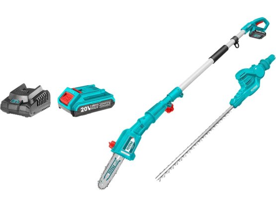 TOTAL Pila na větve a nůžky na živé ploty AKU 20V LI-ION TPTS201681