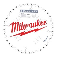 MILWAUKEE Pilový kotouč dřevo 184x5/8x2,1 40Z ATB 4932471379