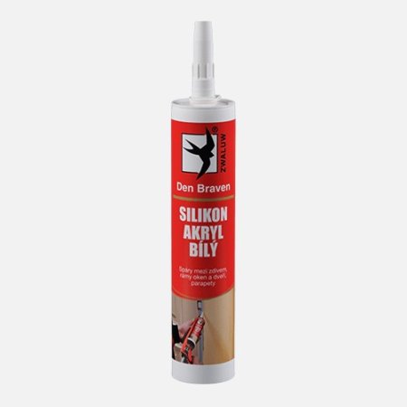 Silikon akrylový tmel 280ml bílý Den Braven