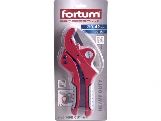 FORTUM nůžky na plastové trubky, ?0-42mm 4775010