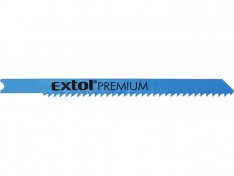EXTOL PREMIUM 8805703 plátky do přímočaré pily 5ks, 75x2,5mm, úchyt UNIVERSAL, Bi-metal