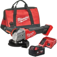Milwaukee Aku úhlová bruska 18V 125mm M18 FSAG125X-501B s posuvným spínačem 4933500779