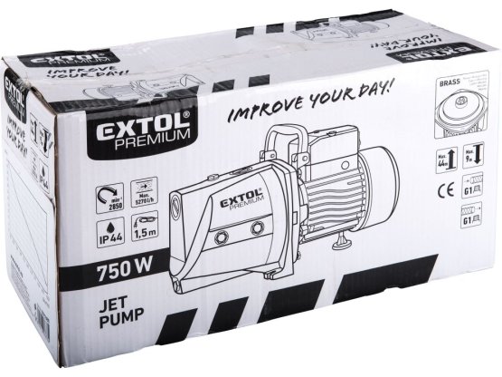 EXTOL PREMIUM čerpadlo proudové 750W 5270l/h 8895080