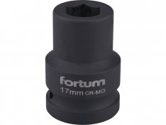 FORTUM hlavice nástrčná rázová 3/4", 17mm, L 52mm 4703017