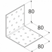 DOMAX úhelník 80x80x80x2,0mm ZN KM9 4109 DMX