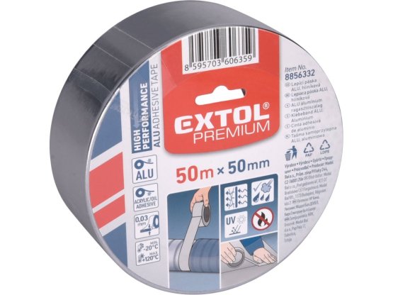 EXTOL PREMIUM Páska lepící ALU  50mm x 50m 8856332
