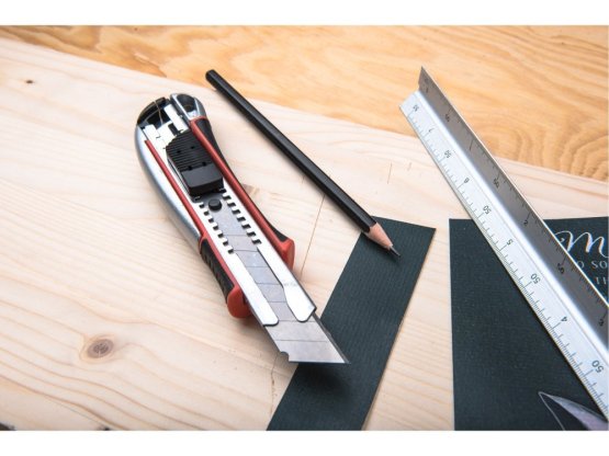 nůž ulamovací kovový s výstuhou, 25mm Auto-lock 8855025
