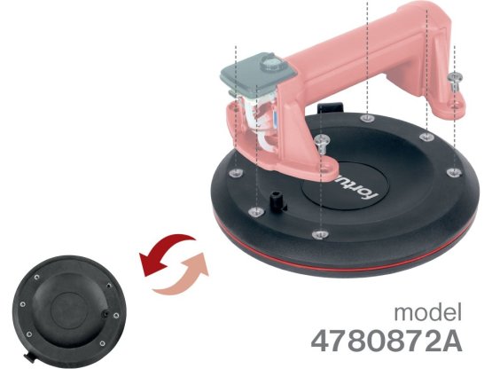 FORTUM Přísavka aku s udržováním podtlaku 200mm 4780872