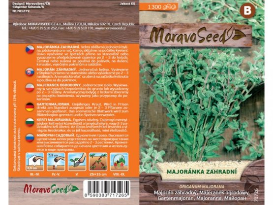 MoravoSeed Majoránka zahradní 71726