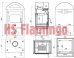 HS FLAMINGO Krbová kamna MELAND dlažba Javor HSF02-050 - poškození laku - sleva