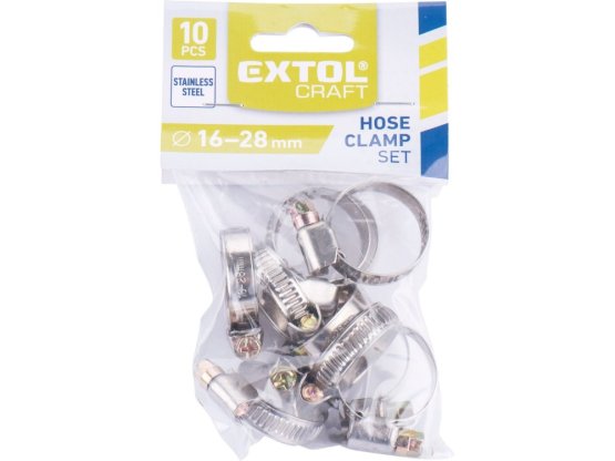EXTOL CRAFT 70503 spony hadicové, balení 10ks, 16-28mm, pro hadici 3/4"