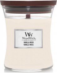 WoodWick Vanilla Musk 85 g svíčka váza malá 41086