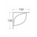 DOMAX konzole stříbrná matná 150x150mm TRAMP150 5671 DMX