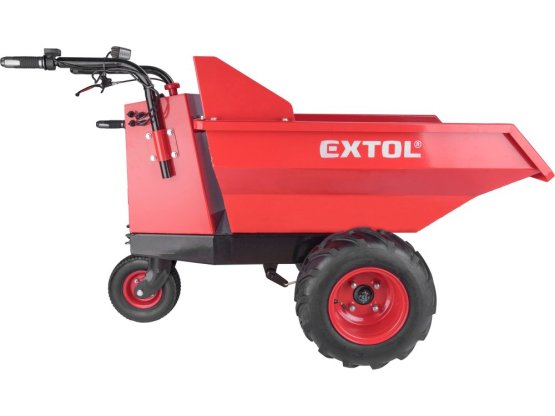 EXTOL PREMIUM Transportér s pojezdem aku 200l 54V Li-ion 15Ah 8891591