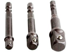 EXTOL CRAFT 32600 adaptéry do vrtačky, 1/4"-3/8"-1/2"