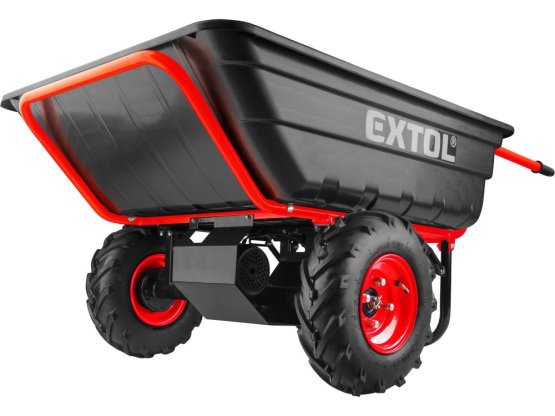 EXTOL PREMIUM Dvoukolák nákladní s převodovkou aku 300l 40V 6Ah 8891592