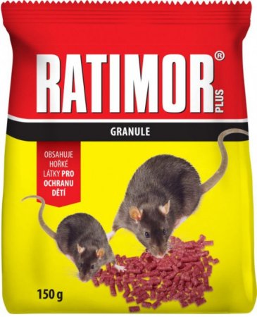 RATIMOR plus granule bromadiolón 150 g sáček
