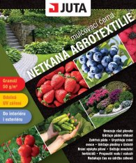 JUTA netkaná agrotextilie černá 10x3,2m mulčovací 50g/m2