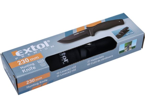 EXTOL nůž lovecký nerez, 230/110mm 8855300