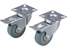 EXTOL kolečka otočná s brzdou, sada 2ks, průměr 50mm 8856025