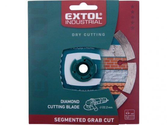 kotouč diamantový řezný segmentový Grab Cut, 150x22,2mm, suché řezání, EXTOL IND