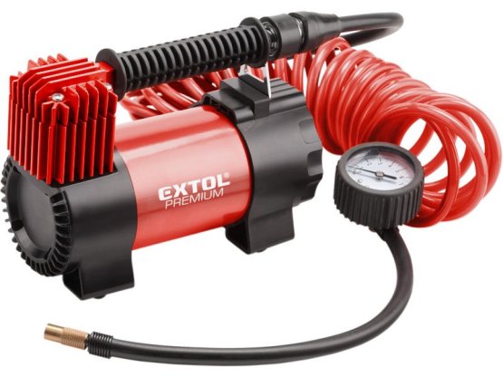 EXTOL PREMIUM kompresor auto 12V v tašce s příslušenstvím, 12V, 10,3bar 8864001