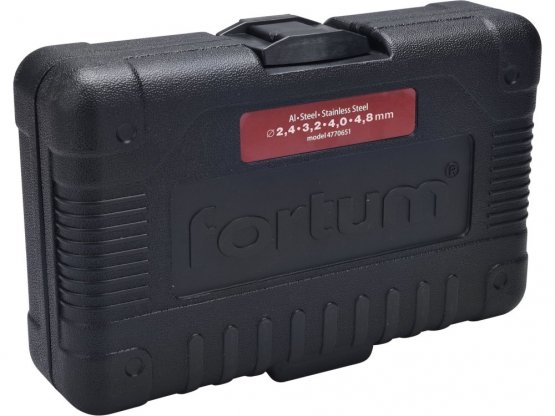 FORTUM nástavec nýtovací na vrtačku, pro trhací nýty 2,4-4,8mm, CrMo 4770651