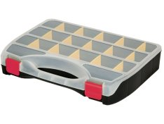 EXTOL CRAFT 78853 organizér, 19 přihrádek, 368x271x67mm, plastový, s měnitelnou velikostí přihráde