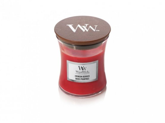 WoodWick Crimson Berries 85 g svíčka váza malá 31784