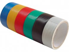 EXTOL CRAFT 9550 pásky izolační PVC, sada 6ks, 19mm x 18m (3m x 6ks), tloušťka 0,13mm, 6 barev