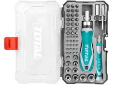 TOTAL Šroubovák ráčnový a hodinářsky sada 55ks TACSD30556