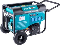 HERON elektrocentrála benzínová 5,5kW/13HP, pro svařování, elektrický start, podvozek 8896415