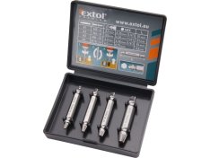 EXTOL PREMIUM 8801842 vytahovák zalomených šroubů, sada 4ks, pro šrouby M5-6, M6-8, M8-10, M10-14