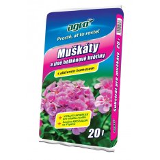 AGRO Substrát pro muškáty a jiné balkónové květiny 20 L
