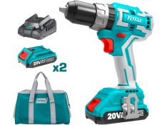 TOTAL Vrtací šroubovák aku s příklepem 20V Li-ion TIDLI20608
