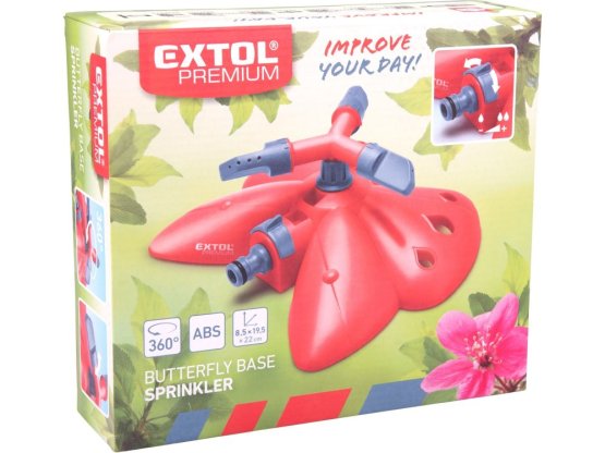 EXTOL PREMIUM zavlažovač kruhový pokládací, tříramenný 8876466