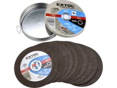 EXTOL PREMIUM kotouč řezný na ocel/nerez, 10ks, 125x1,0x22,2mm 8808103
