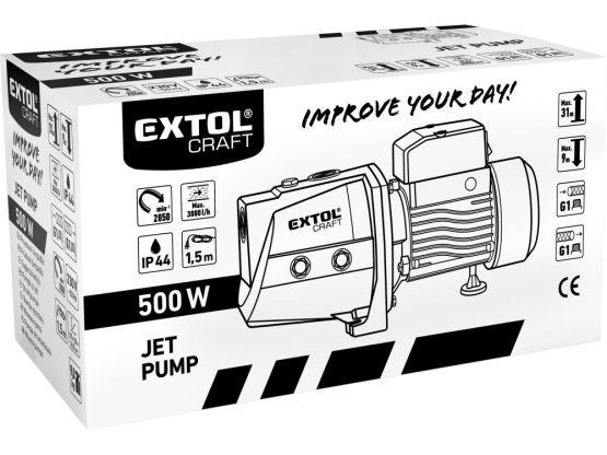 EXTOL CRAFT čerpadlo zahradní proudové 500W 3080l/h 414262
