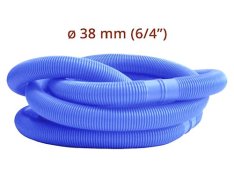 Bazénová hadice 38 mm (6/4") - díl 1m modrá