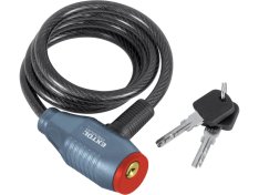 EXTOL zámek na kolo - lanko 8x1000mm 2 klíče plastový držák na rám 8857814