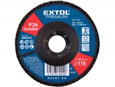 EXTOL PREMIUM kotouč lamelový šikmý korundový 115mm P36 8803461
