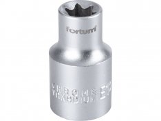 hlavice nástrčná vnitřní TORX, 1/2", E 12, L 38mm, 61CrV5, FORTUM