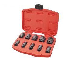 EXTOL PREMIUM hlavice nástrčné rázové sada 10ks 1/2" 9-27mm CrMoV 8818131