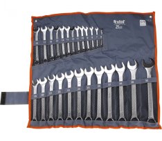 EXTOL PREMIUM sada klíčů 6-32mm 25ks očko-ploché CrV 6334