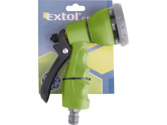EXTOL CRAFT 70113 postřikovač zahradní na hadici, 7-funkční, různé tvary vodního paprsku