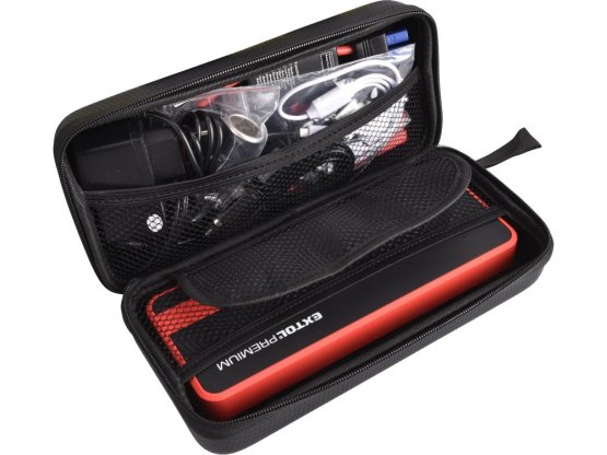 EXTOL jump startér, 700A, pro naftové a benzínové motory, powerbanka 5V, 19V