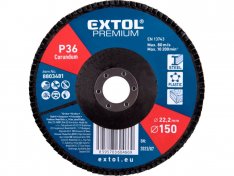 EXTOL PREMIUM Kotouč lamelový šikmý korundový 150mm P36 8803481