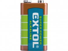 EXTOL ENERGY baterie alkalické, 1ks, 9V (6LR61) 42016